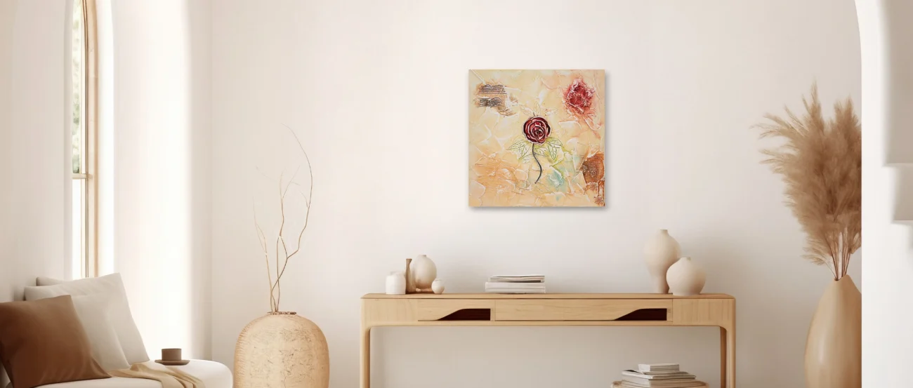 Lienzo Flor Abstracta
