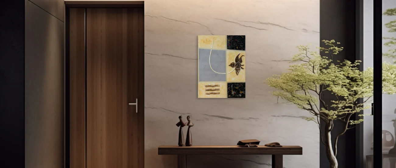 Panel de Colores y Flor