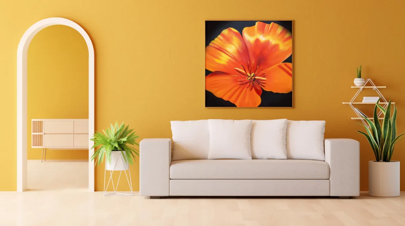 Flor naranja