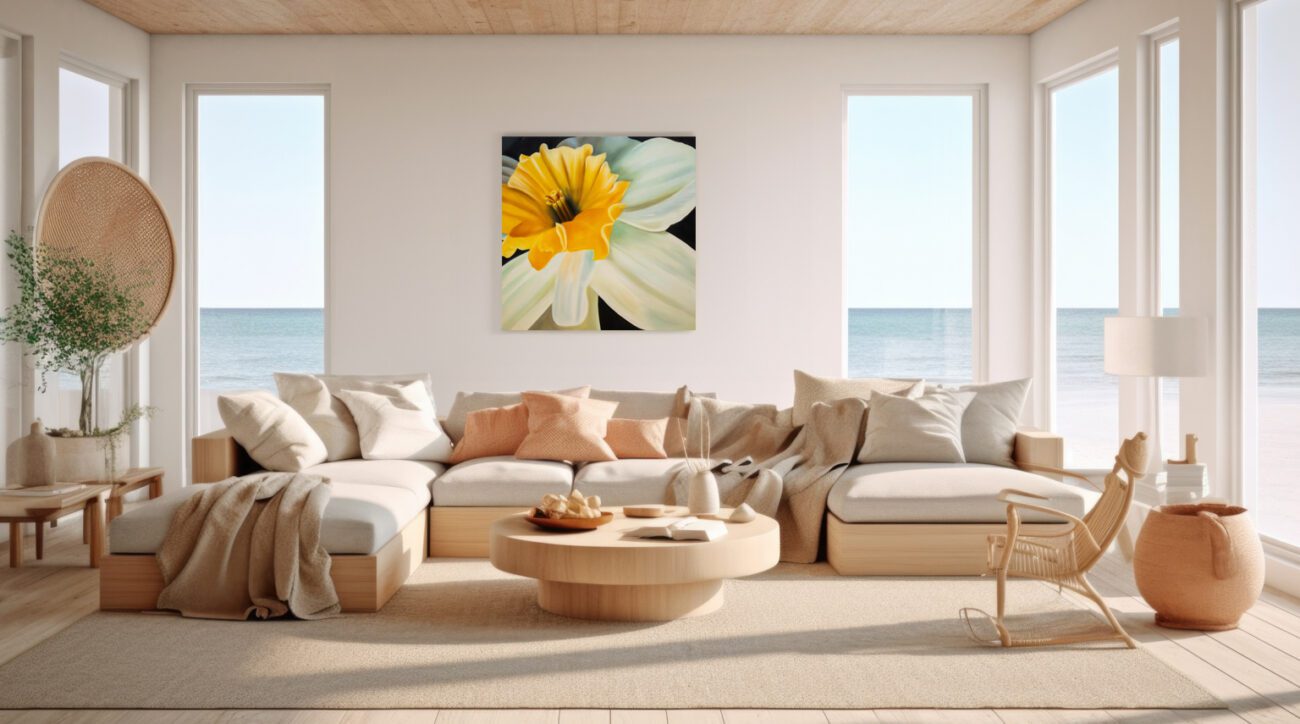 Flor blanca y amarilla