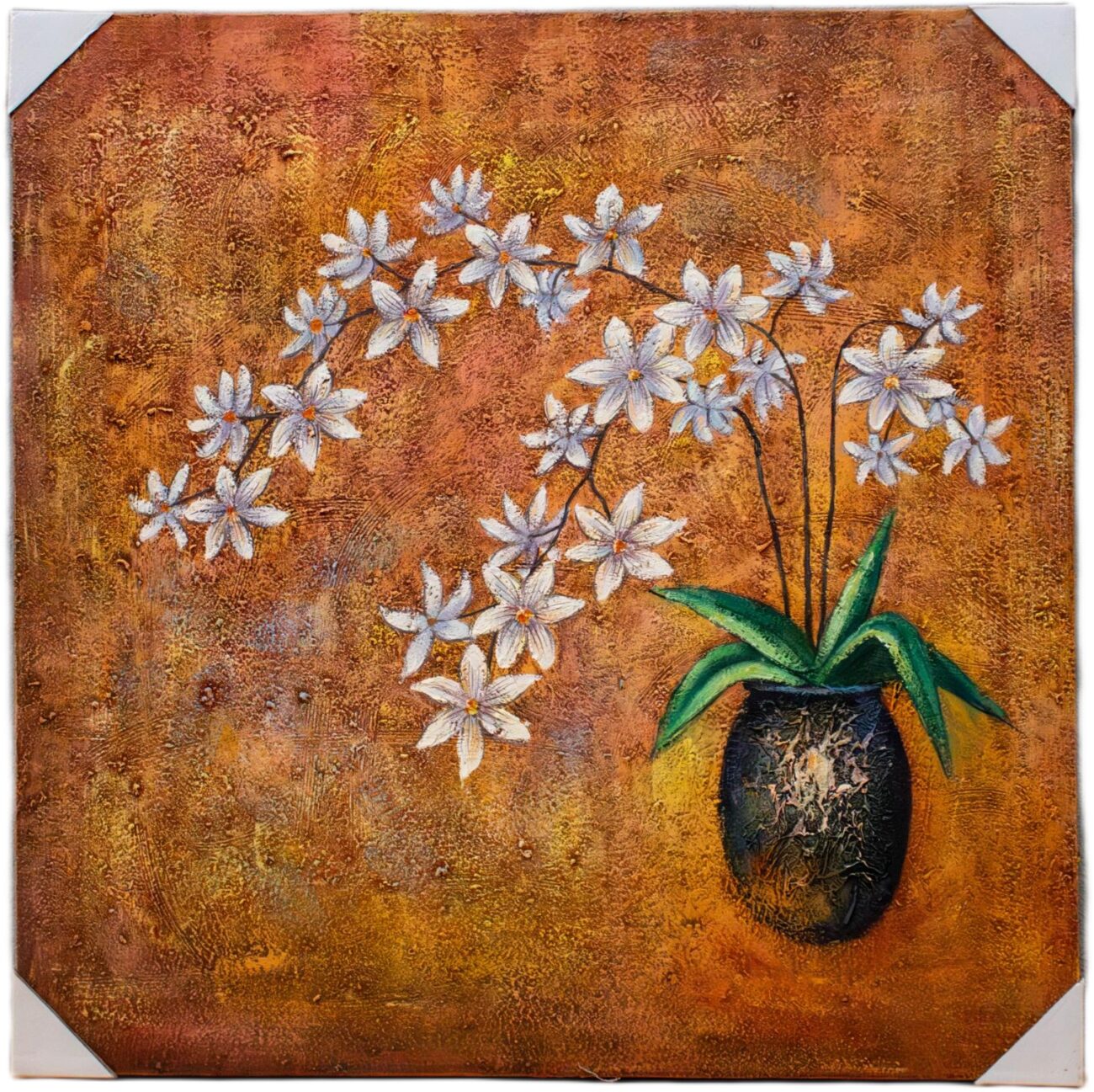 Lienzo Jarrón Margaritas - Imagen 2