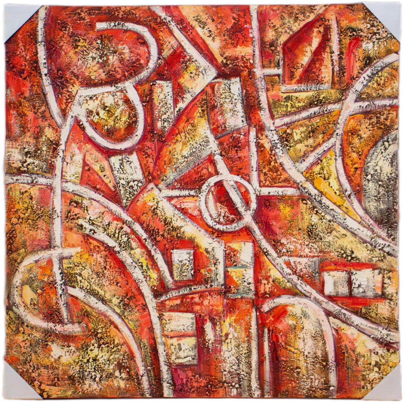 Lienzo Abstracto Rojo - Imagen 2
