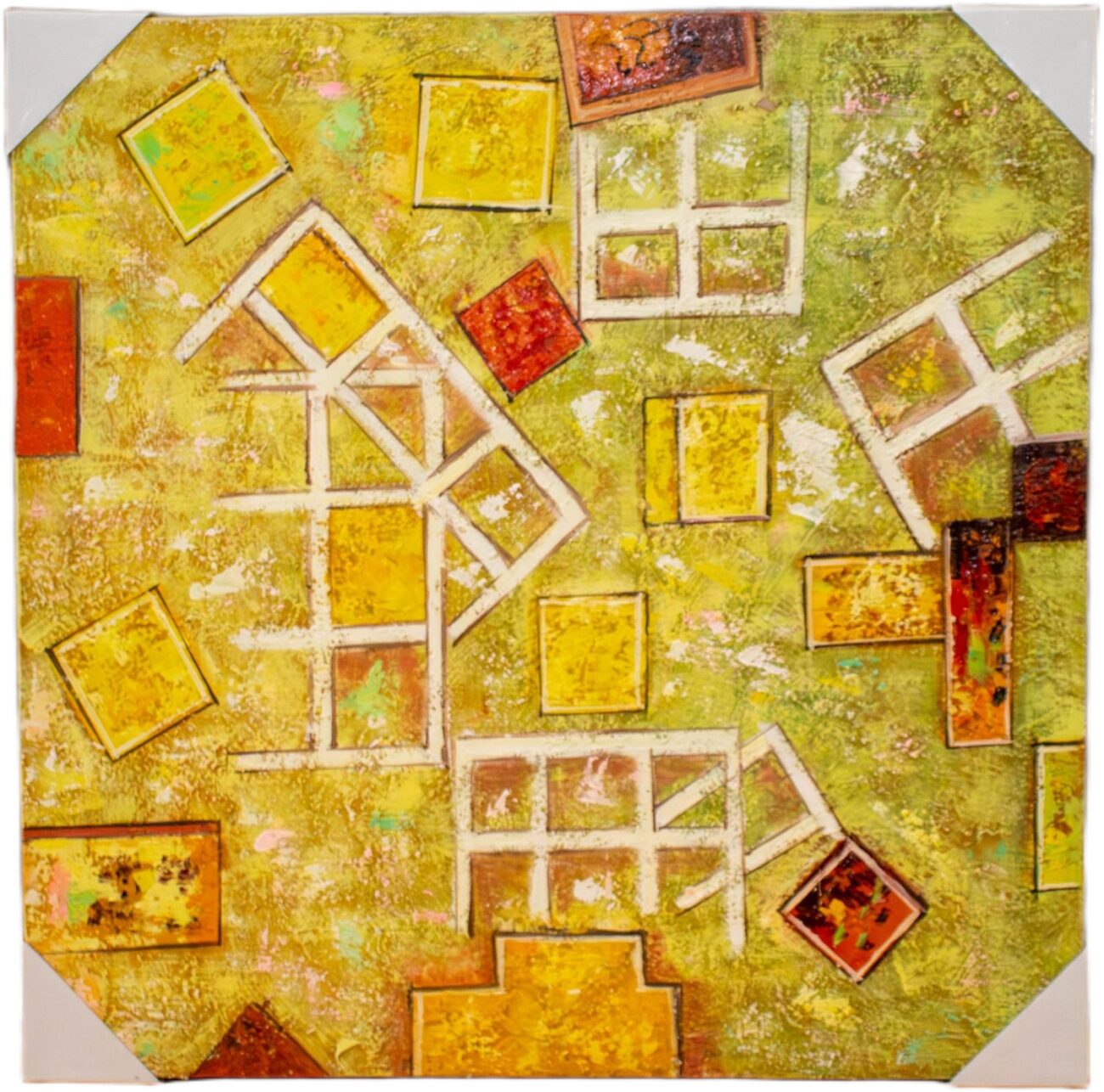 Lienzo Verde Abstracto - Imagen 2
