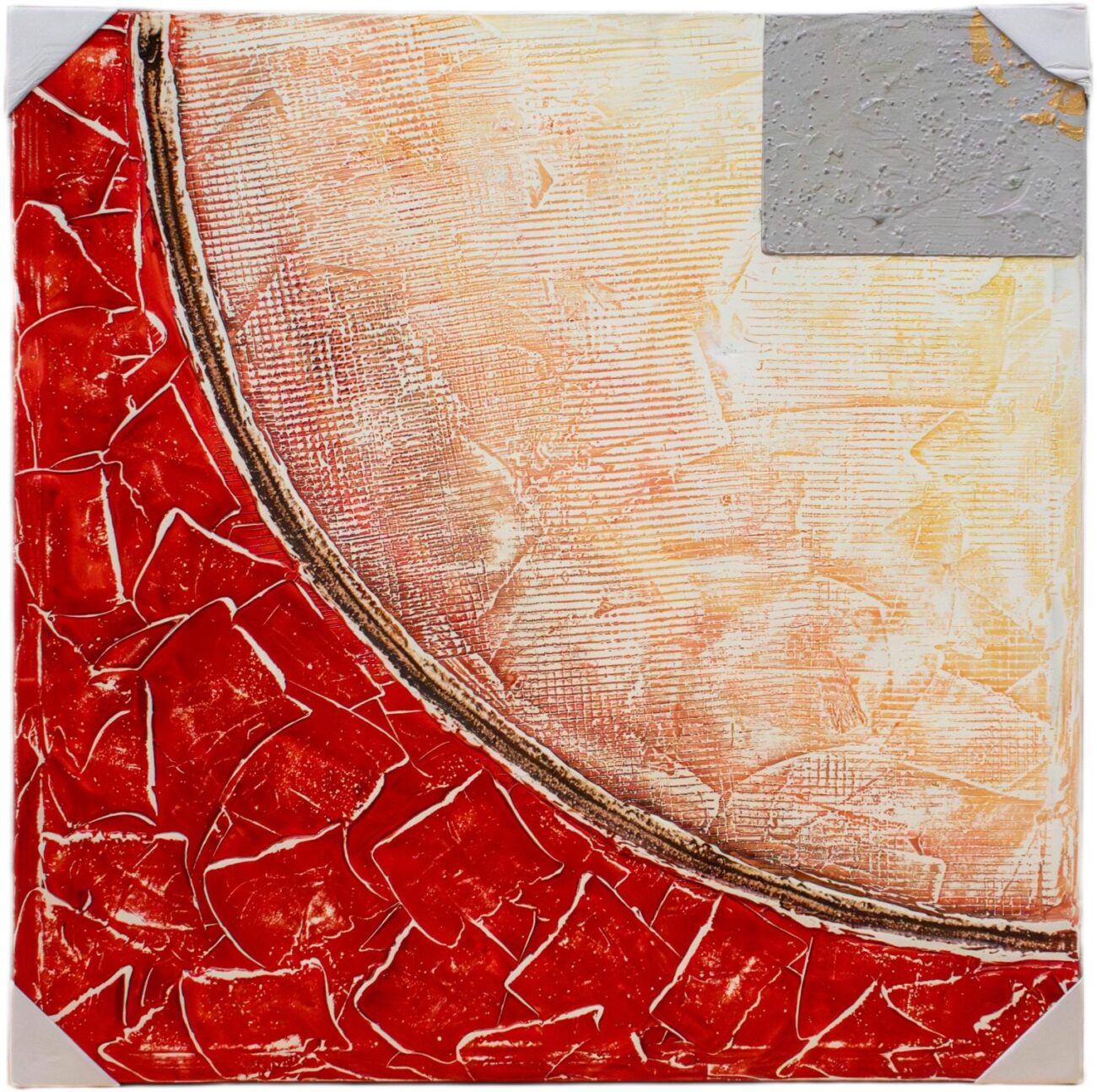 Lienzo Abstracto Rojo - Imagen 2