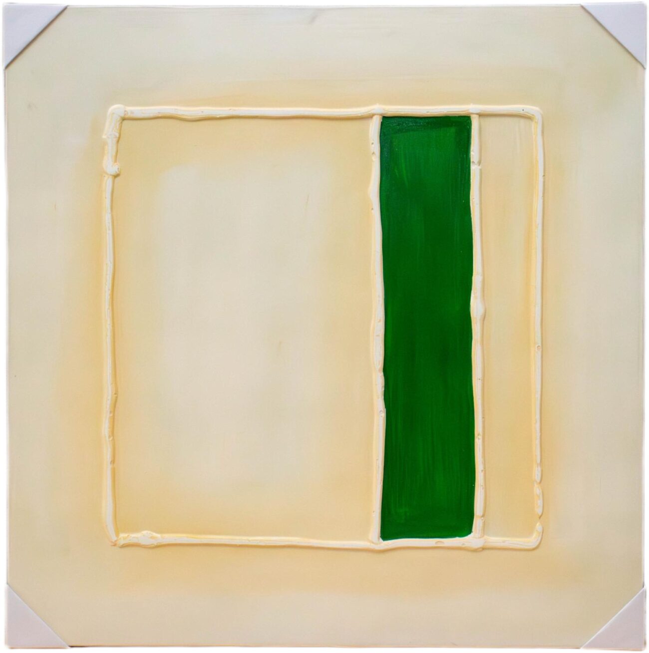 Lienzo Abstracto Verde Vertical - Imagen 2