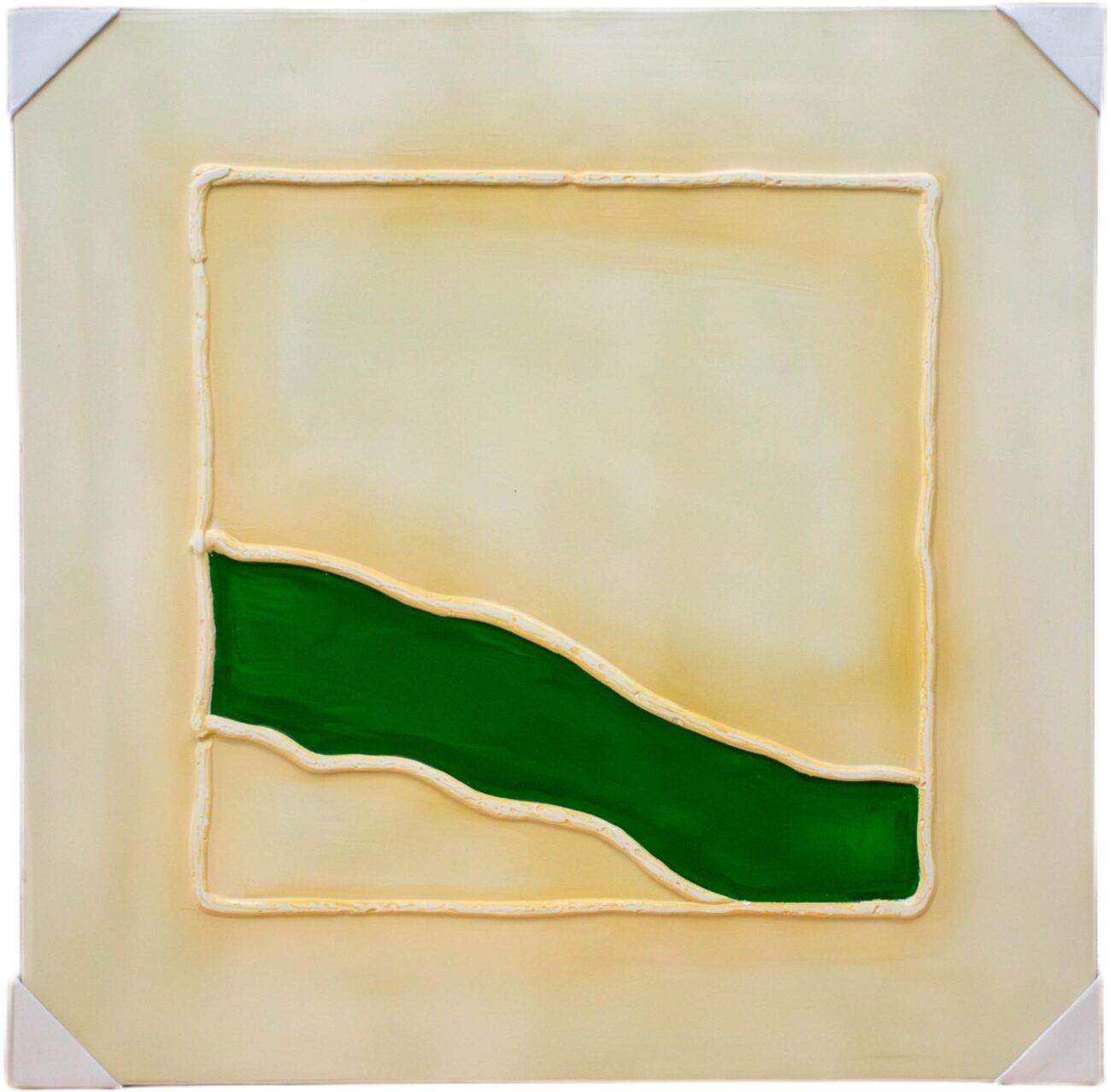 Lienzo Franja Horizontal Verde - Imagen 2