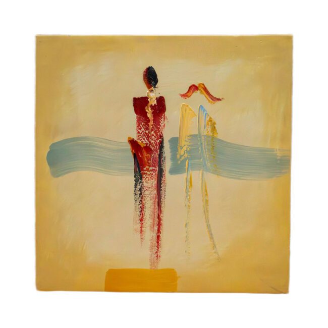 Lienzo Amarillo Pareja - Imagen 2